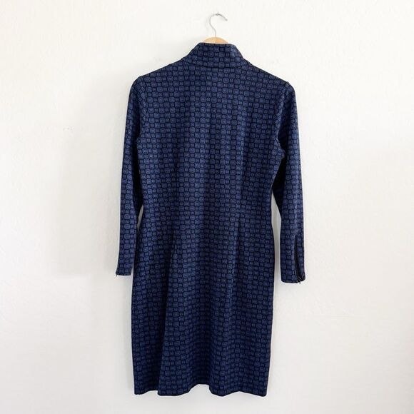 J. McLaughlin Bedford Dress 1/2 Zip Bainbridge Malkata Print Size M - Picture 4 of 9